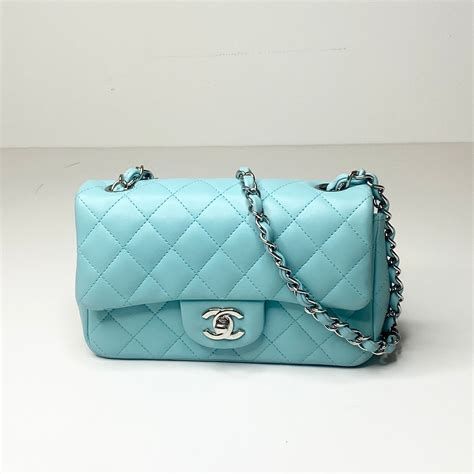 chanel tiffany blue handbag